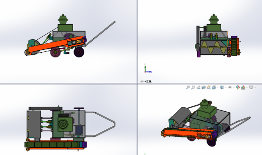 小型路面扫雪机的设计（小型除雪机含三维SW+CAD图纸+说明书）缩略图